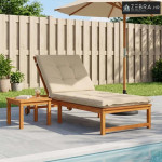 Jastučić za ležaljku GEMERT 100% poliester Krem 190 x 80 x 9 cm - Krem