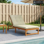 Jastučić za ležaljku GEMERT 100% poliester Krem 190 x 90 x 9 cm - Krem