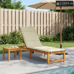 Jastučić za ležaljku GEMERT 100% poliester Krem 200 x 55 x 3 cm - Krem