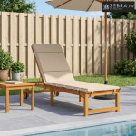 Jastučić za ležaljku GEMERT 100% poliester Krem 200 x 55 x 3 cm - Krem