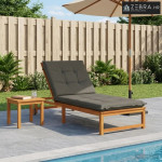 Jastučić za ležaljku GEMERT 100% poliester Siva 190 x 90 x 9 cm - Siva