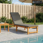 Jastučić za ležaljku GEMERT 100% poliester Siva 200 x 55 x 3 cm - Siva
