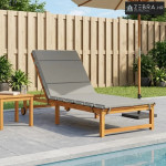 Jastučić za ležaljku GEMERT 100% poliester Siva 200 x 90 x 3 cm - Siva