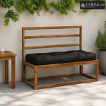 Jastučić za palete VIANEN 100% poliester Crna 120 x 50 x 12 cm - Crna
