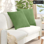 Jastučići za sofu 2 pcs Svijetlo zelena 80 x 80 cm