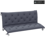 Jastuk za 3‑osobnu klupu, 150 × 98 × 8 cm, s vezicama, za unutarnju i