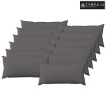 Jastuk za bacanje 12 kom. HEERLEN Svjetlosiva 40 x 80 cm - Svjetlosiva