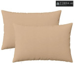 Jastuk za bacanje 2 kom. HEERLEN Krem 50 x 80 cm Tkanina - Krem 50 x 8
