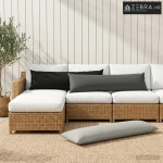 Jastuk za bacanje 2 kom. HEERLEN Siva 40 x 145 cm Poliester - Siva 40
