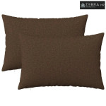 Jastuk za bacanje 2 kom. HEERLEN Smeđa 50 x 70 cm Tkanina - Smeđa 50 x