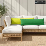 Jastuk za bacanje 2 kom. HEERLEN Zelena 40 x 145 cm Poliester - Zelena