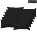Jastuk za bacanje 12 kom. HOUTEN Crna 40 x 80 cm Umjetni lan - Crna 40