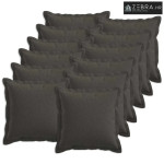 Jastuk za bacanje 12 kom. HOUTEN Tamnosiva 40 x 40 cm - Tamnosiva 40 x