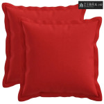 Jastuk za bacanje 2 kom. HOUTEN Crvena 30 x 30 cm Umjetni lan - Crvena