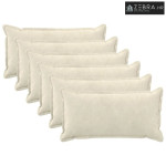 Jastuk za bacanje 6 kom. HOUTEN Krem 40 x 70 cm Mikrofibra Flis - Diza