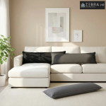 Jastuk za bacanje HOUTEN Svjetlosiva 40 x 145 cm Umjetni lan - Svjetlo