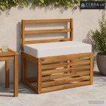 Jastučić za leđa SOEST 100% poliester Bijela 70 x 40 x 10 cm - Bijela