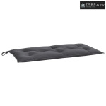 Jastuk za vrtnu klupu antracit 110 x 50 x 7 cm tkanina Oxford - Antrac