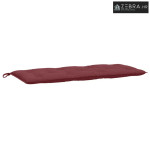 Jastuk za vrtnu klupu crvena boja vina 120x50x7 cm od tkanine - Prošar
