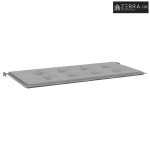 Jastuk za vrtnu klupu sivi 100x50x3 cm od tkanine Oxford - Siva 100 x