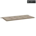 Jastuk za vrtnu klupu smeđesivi 120x50x3 cm tkanina Oxford - Sivo-smeđ
