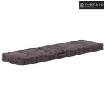 Paletni podni jastuk pamučni 120 x 40 x 7 cm antracit - Antracit 120 x
