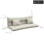 Set od 4 jastuka za sjedenje, 150x50 cm, vodoodbojni jastuci za stolic