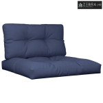 Set jastuka za palete modri 70 x 40 x 12 cm od tkanine - Modra 70 x 70