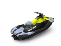 24 SEA DOO - SPARK 1UP TRIXX 90 - Vapor Blue / Neon Yellow