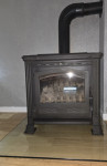 Peć na drva PLAMEN TENA (Kao nova) + Kaljeno staklo + Cijevi + dostava