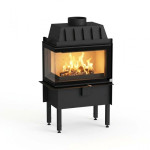 Ugradbeni kamin integra (lijevi) crni, kutni 8 kw