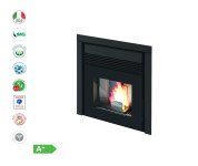 Ugradbeni kamin na pelet EVA CALOR GINO 9,5 kW+ dodatni kanal