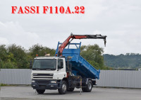 DAF CF 75.310 kiper kran FASSI F110A.22