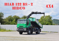 IVECO Stralis 310 4x4 kiper HIAB 122 BS-2 HIDUO kran