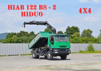 IVECO Stralis 310 4x4 kiper HIAB 122 BS-2 HIDUO + RC kran