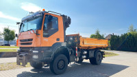 IVECO Trakker 360 EEV - Meiller kiper s 3 strane + kran