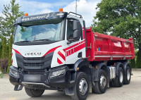 Iveco X-WAY AD360XZ 8x4 Euro 6 trostrani kiper s bočnim stranicama