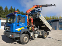 Man FE414 kiper s kranom 4x4
