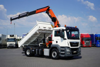 MAN TGS / 18.480 / E 6 / 4 X 4 / WYWROTKA + HDS / PALFINGER PK 20001