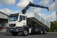 MAN TGS 33.360 / 6x4 / WYWROTKA - 5,7 M + HDS HIAB XS 122 HIDUO / MA