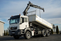 MAN TGS 33.360 / 6x4 / WYWROTKA TYLNOZSYPOWA 5,8 M + HDS HIAB XS 122