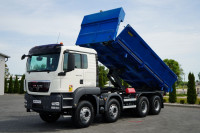MAN TGS 35.360 / 8X4 / WYWROTKA 2 STRONNA / HYDROBURTA / GARNIER / A