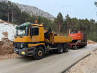 Mercedes Actros 2643 kiper + kran fassi 210 retarder