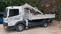 Mercedes-Benz Atego 917 trostrani Meiller kiper s kranom
