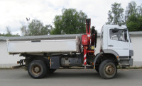 Mercedes Benz 1828 4x4 Fassi 130 kipper 4.200