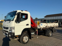 Mitsubishi Fuso Canter 6C18 3-way tipper truck+ Crane