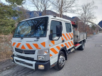 Mitsubishi Fuso Canter 7C18 / double cab / Euro 6 / Maxilift 270 crane
