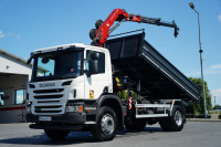 Scania P 280 / 4X2 / WYWROTKA + HDS HMF 635 K2 / STEROWANIE RADIOWE /