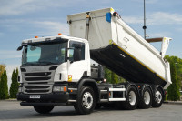 Scania P 450 / 8x4 / WYWROTKA TYLNOZSYPOWA - 5,6 M / OŚ PODNOSZONA I S