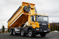 Scania P 450 XT  / 8x6 / WYWROTKA TYLNOZSYPOWA / OPTICRUISE / OPONY 10